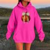 Women's Long-sleeved  Oversized Dropped Shoulder Sleeves Women's Hooded Halloween Print Plush Sweatshirt
