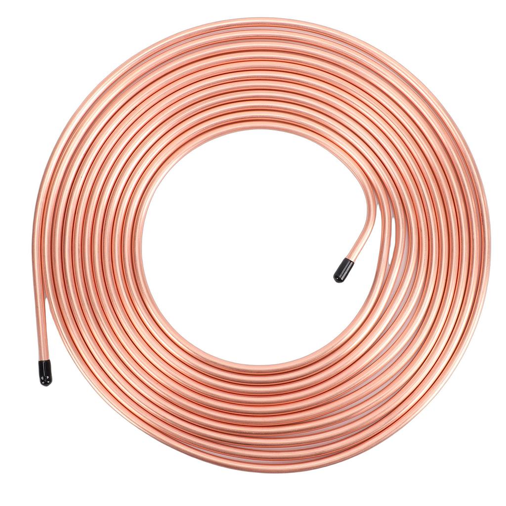 1 4in 25FT Brake Line Tubing Galvanized Replacement Brake Line Roll for Automotive Truck Brake System