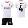 2024-25 Liverpool 2. venkovní dres #11 Salah #4 Van Dijk #11 Jota Fotbalové dresy