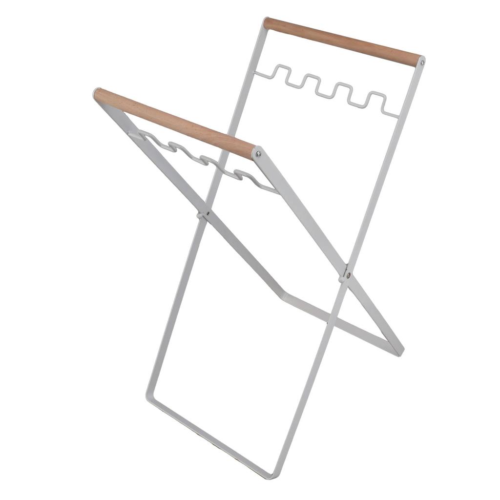 Iron Trash Bag Holder Outdoor Leaf Bag Stand Foldable Trash Stand Holder for Camping
