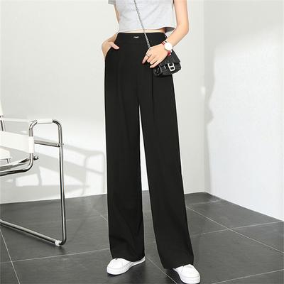 Spring Autumn Korean Fashion Casual High Waist Loose Female Suits Pants Long Trousers Wide Leg Pants Women Harajuku Streetwear
