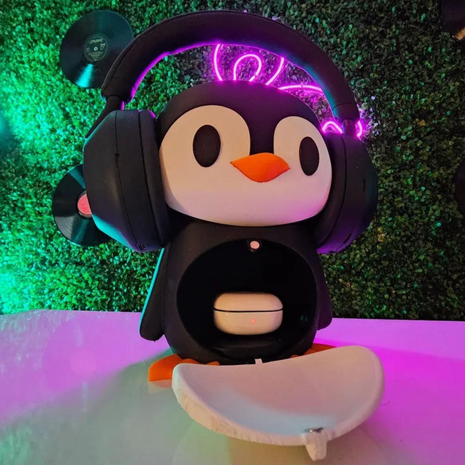 Подставка для наушников в виде пингвина — фото 3