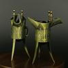 Chinese Ancient Cup Alloy Vintage Drinking Glasses Beverage Liquor Mugs Shot Glass Table Decorative Cups Home Decor Gift