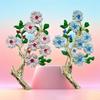 Multipurpose Hand Painted Enamel Peony Brooch With Pearls Accent Vintage Floral Pin for Women Elegant Jewelry Gifts