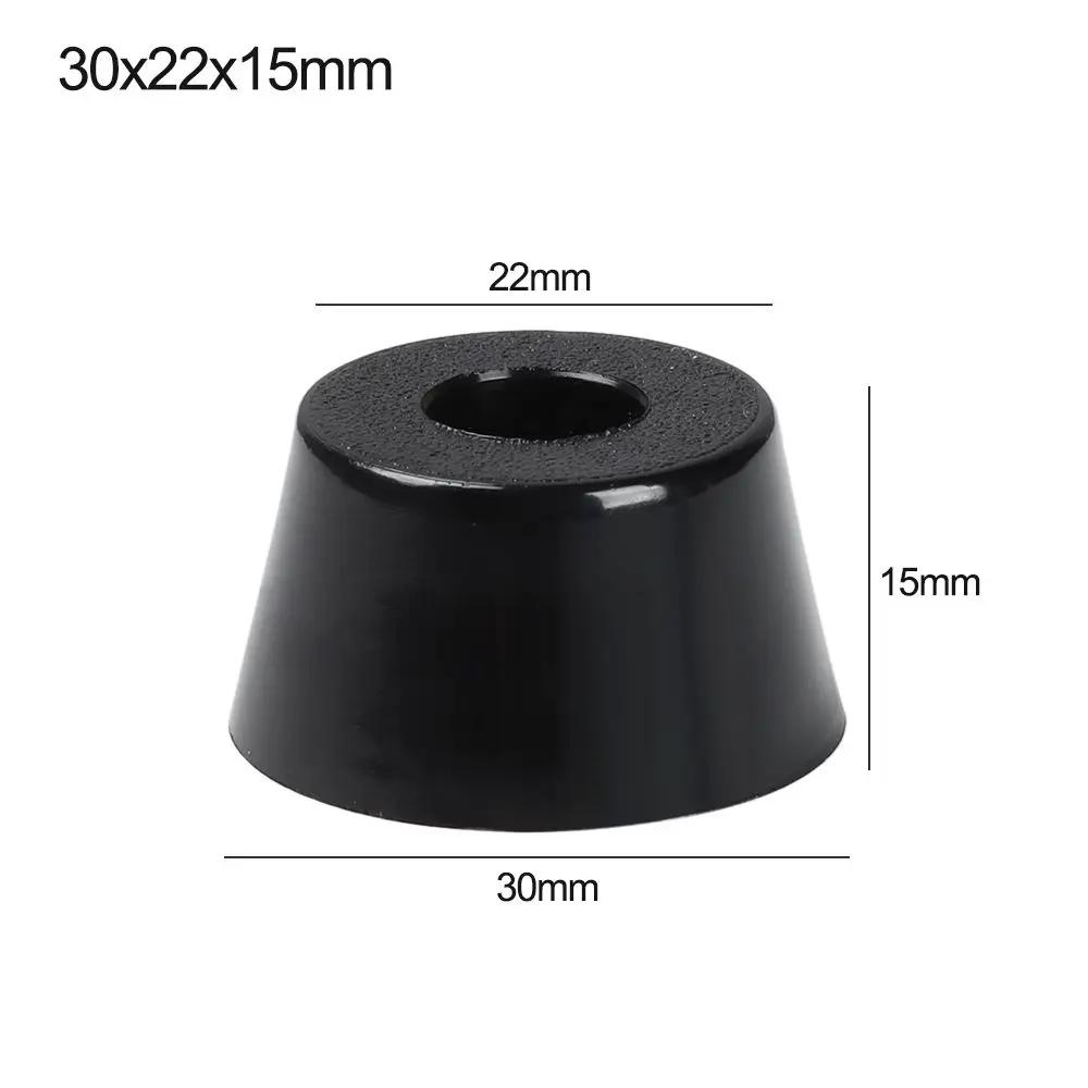 10pcs Anti Slip Furniture Legs Feet Black Speaker Cabinet Bed Table Box Conical Shock Pad Floor Protector Furniture Parts