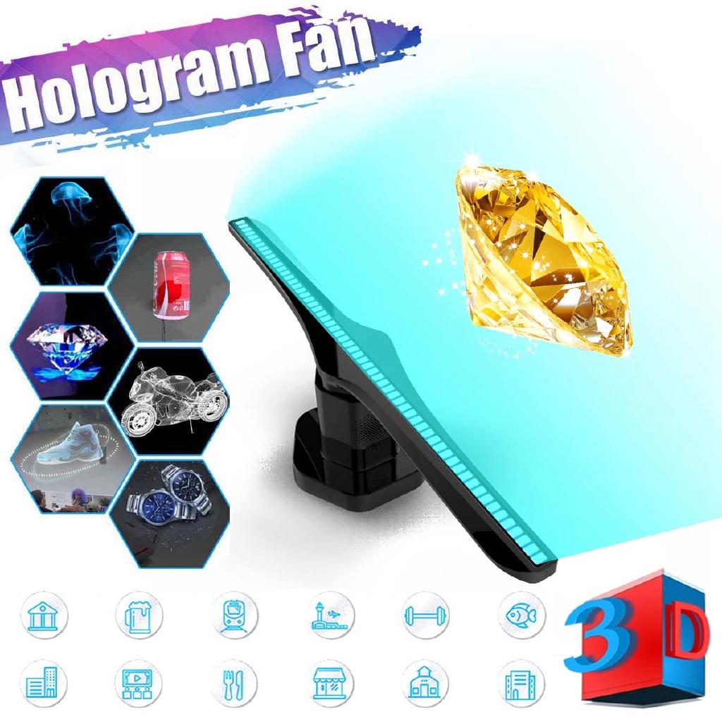 New 224 Lamp Beads LED Rotating Display WiFi Holographic Projector 3D Holographic Advertising Machine 10-15W