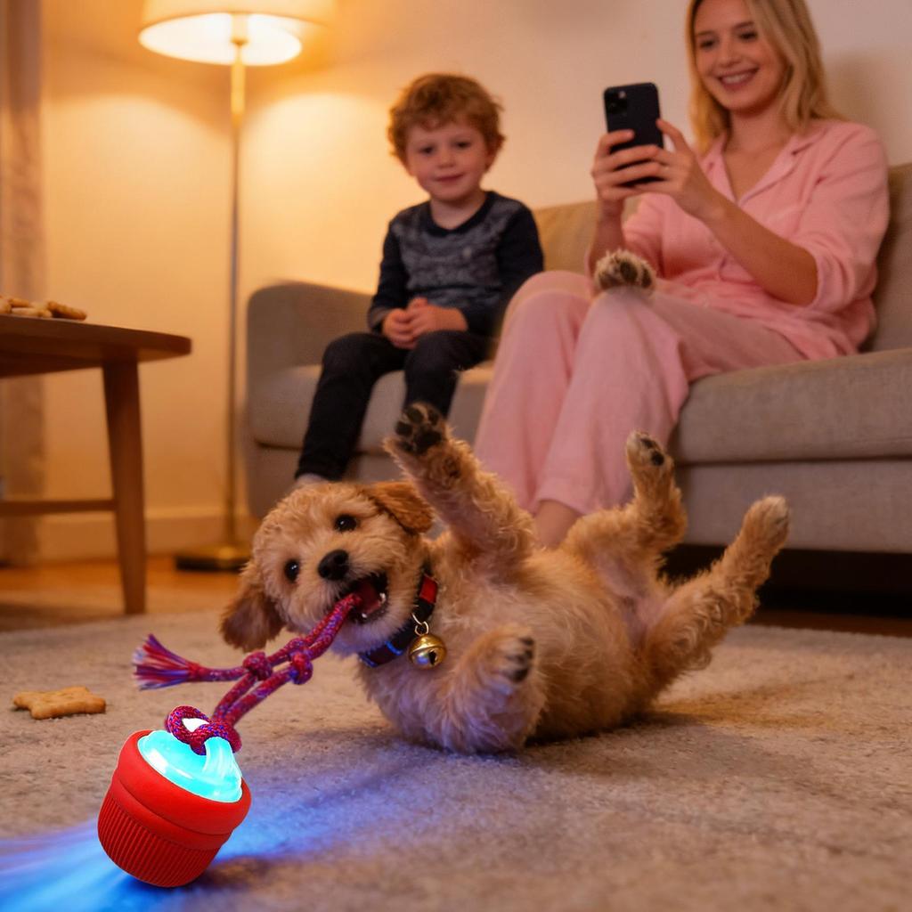 Interactive Dog Ball Automatic Moving Chewable Automatic Moving Dogs Ball For Small Medium Large Puppy Home Indoor Outdoor Pool