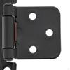 10 Count of Semi Concealed Cabinet Door Hinges Cold Rolled Steel Installation Accessories