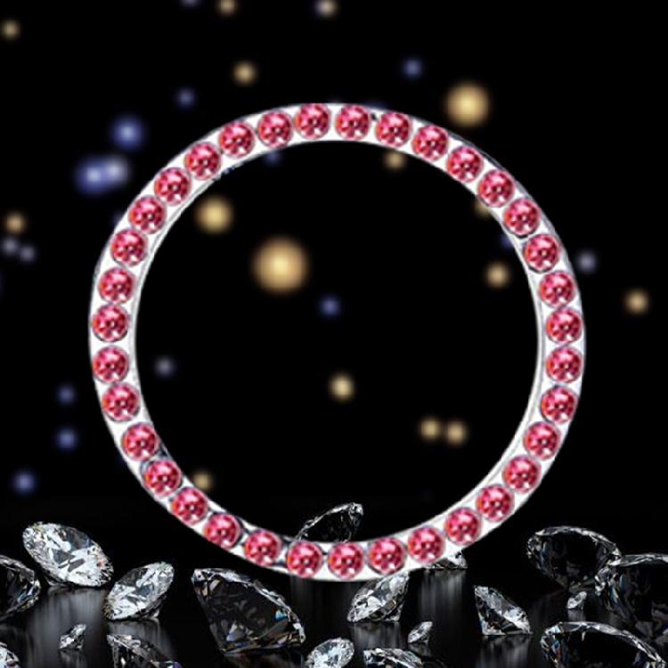 Car One Click Start Button Decoration Ring Diamond Crystal Ignition Ring Sticker