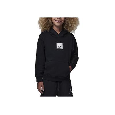 Jordan Essentials Brooklyn Moletom com Capuz Casual Manga Longa Sudadera Moletom Infantil Preto FZ6401-010