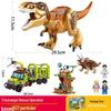 Children's Educational Dinosaur Escape Ship Toy - Carcharodontosaurus Building Blocks Gift for Boys