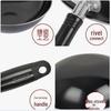 Supor Large Enamel Iron Stir-Fry Wok for High-Heat Cooking