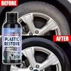 Plastic Restorer Car Interior Decorative Maintenance Polish, Tire Long-Lasting Film Wax, Black Car Yellowing Removal Nanocrystal