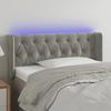 VidaXL LED Headboard Bedroom Furniture Single Bed Accessory Headboard Bed Frame Interior Light Grey 3123614