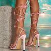 Fashion Liyke 2025 New Arrivals Pink Shoes Women Butterfly Design Ankle Cross Strap Summer Sandals Sexy Open Toe Wedding Stripper Heels