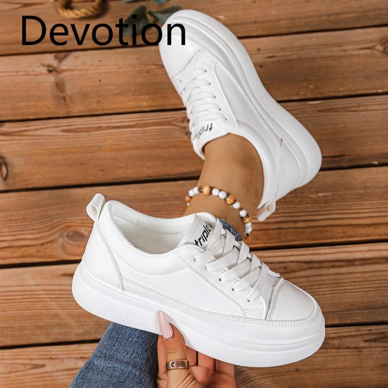 New Height-increasing Women's Shoes, Height-increasing Casual Shoes, Thick-soled Sponge Single Shoes Devotion