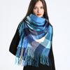 Luxury Plaid Scarf Winter Warm Cashmere Women Long Pashmina Foulard Female Scarves Lady Tassel Shawl Wraps  Design New