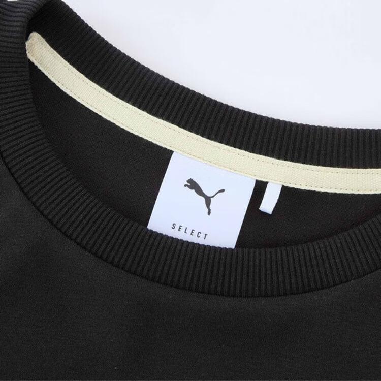 Puma Select Classics Vintage Badge Casual Crew Neck Short Sleeve T-Shirt Women T-Shirts Black 631564-01