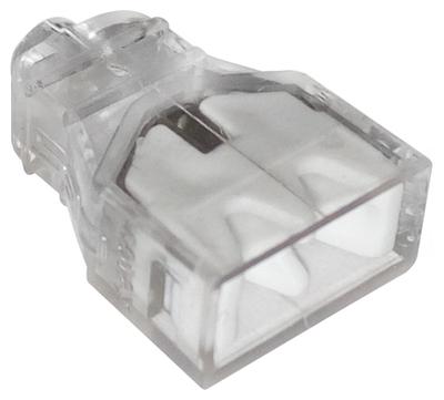 Quick Connector 2*0.5-2.5Mm2 Transparent/White 10 Pcs - E-650-0220