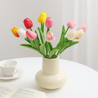 Mini Tulip Artificial Flower Bouquet for Home Decor or Wedding