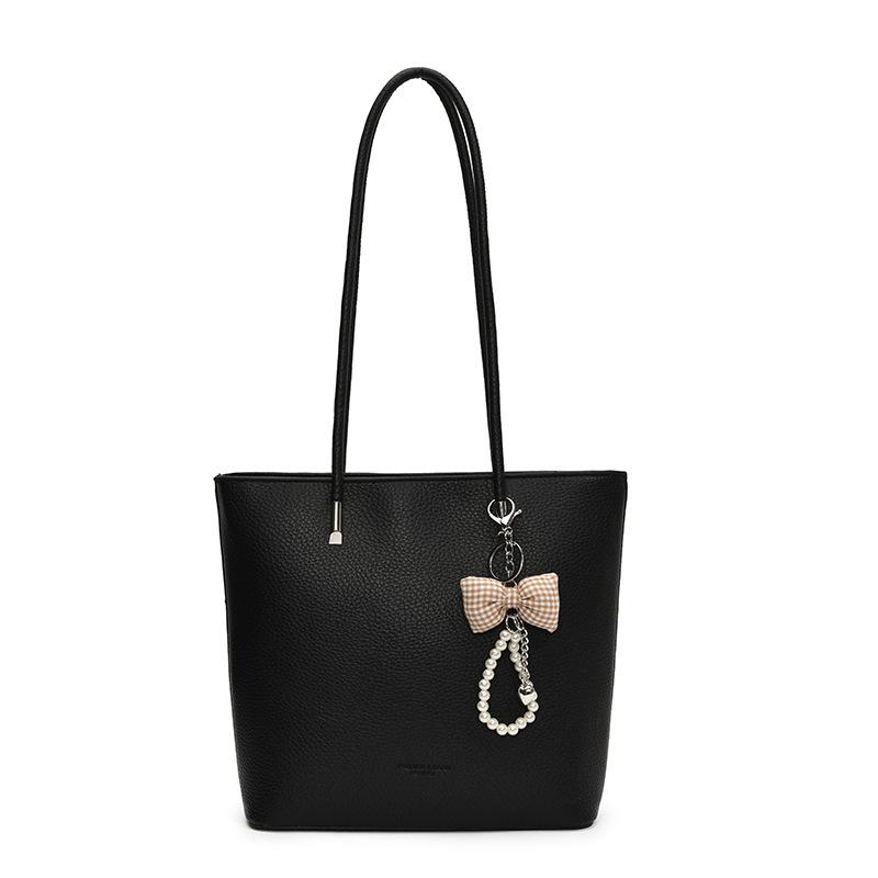 

Корейский нишевый дизайн, портативная сумка-мессенджер для поездок, женская, новая коллекция осень-зима 2025, сумка-тоут, ретро, большая вместительность, на плечо чёрный