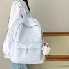 Stylish Solid Color Backpack for Junior High Girls & College Students