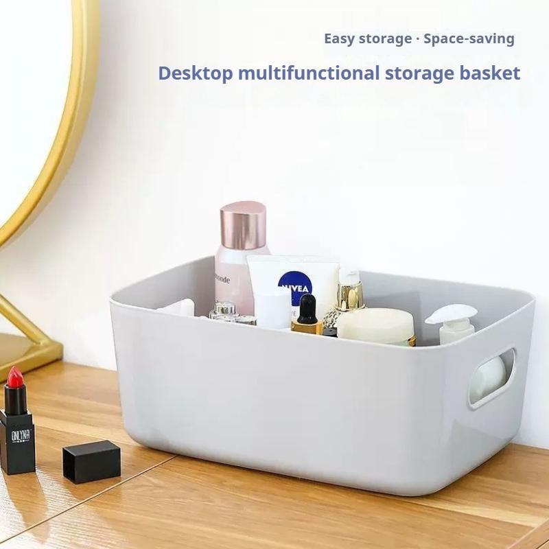 6pcs Storage Basket Multi-functional Storage Box Daily Necessities Sundries Desktop Storage Box Cosmetics Sorting Box Large