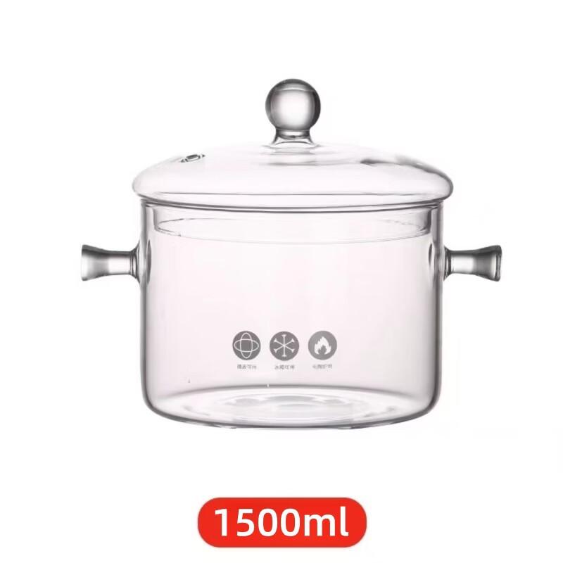 Wutuo High Borosilicate Glass Pot with Pearl Handle