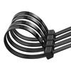 Black White Self-Locking Nylon Wire Rope Tie Self-Locking Cable Management  Car Daily Repair