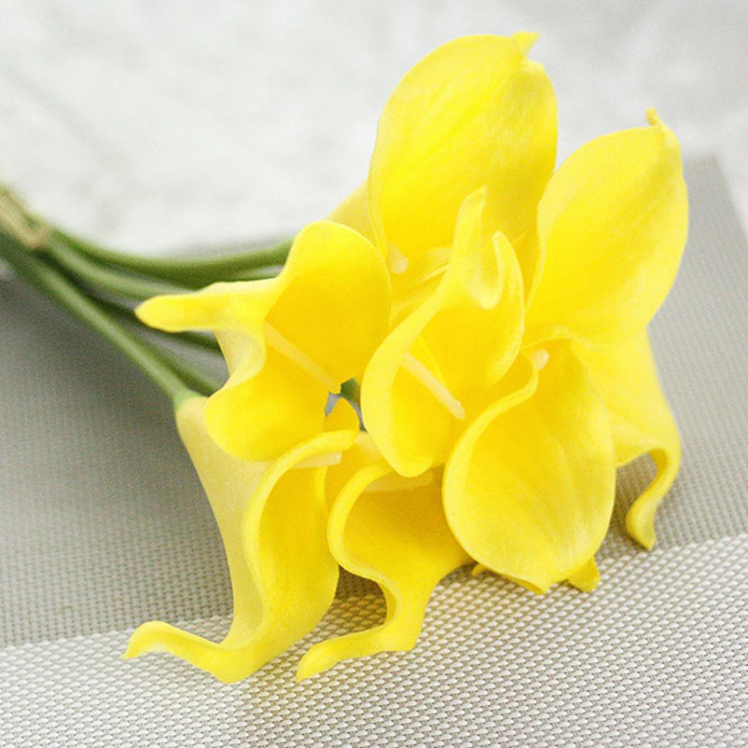 

Искусственные цветы Калла жёлтый