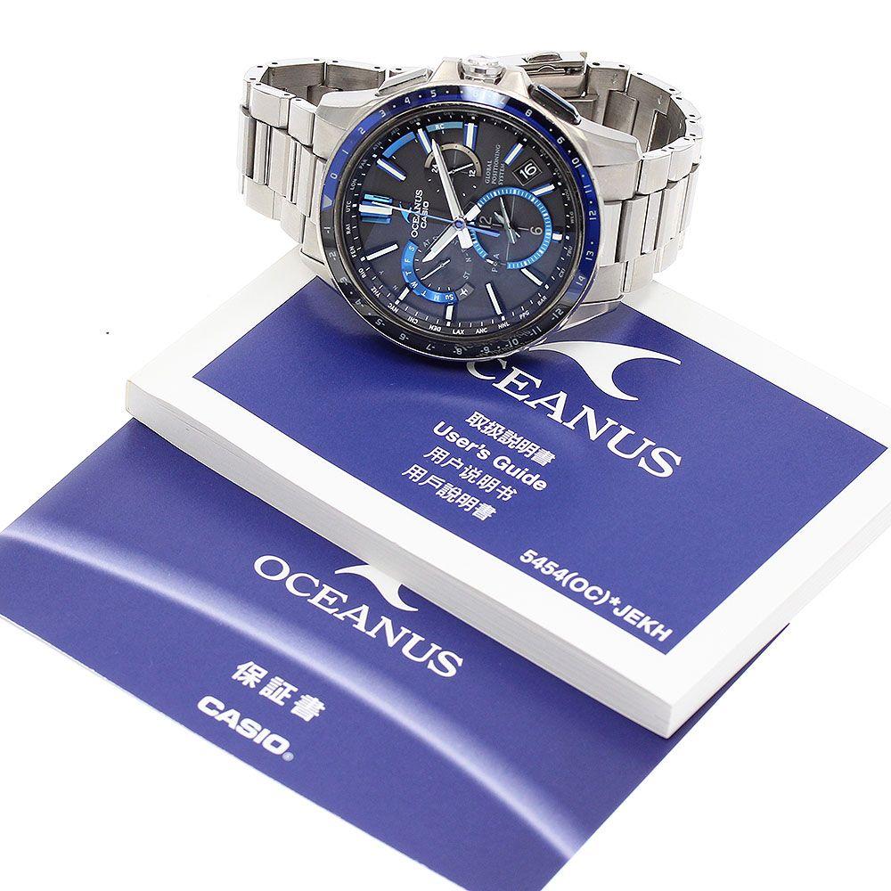 Used Casio CASIO OCW-G1100-1AJF Oceanus Solar Radio Men's With Warranty Card_900078