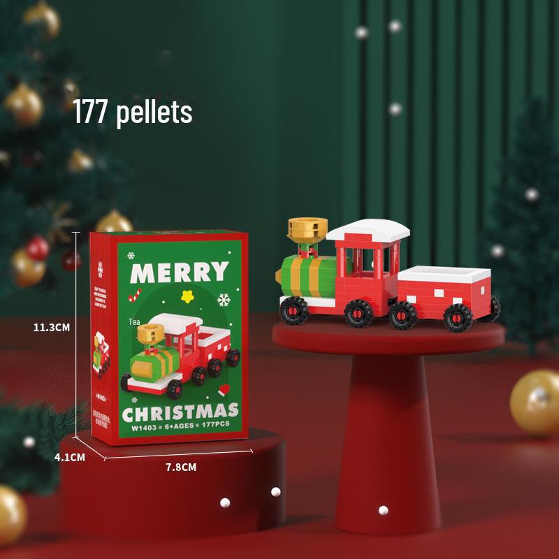 Christmas-Themed Building Blocks: Compatible with Lego, Features Santa & Reindeer