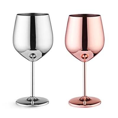 17 oz Weinbecher aus Edelstahl, unzerbrechliches Metall- Weinglas für Party, Büro, Hochzeit, Jubiläum