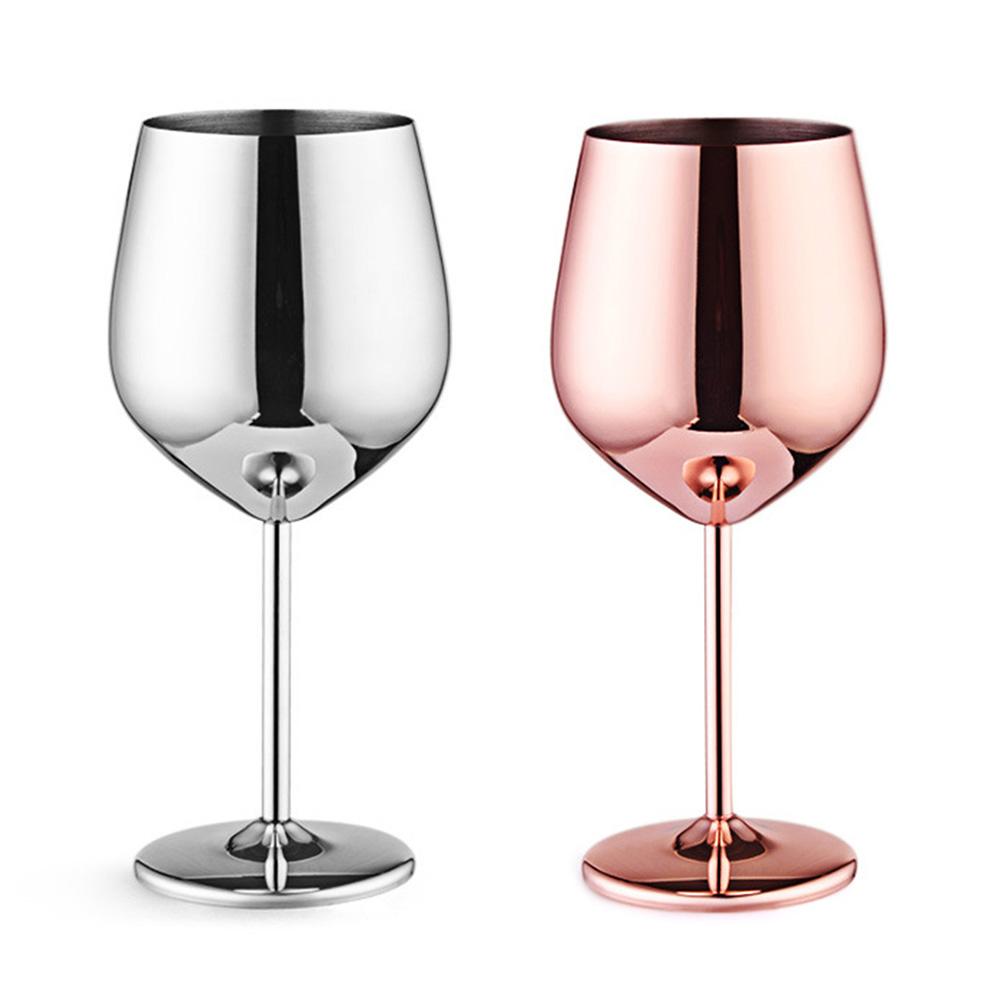 Stainless Steel 17oz Wine Goblet Unbreakable Metal Wine Glass for Party Office Wedding Anniversary