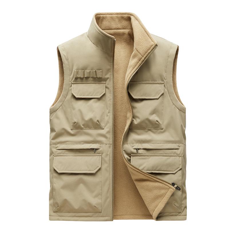 Plus Size Outdoor Fishing Photography Vest with Logo Print