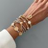 [HS]Love Pearl Bead Bracelet Set Retro Simple Elastic Bracelet Women Charm Fashion INS Style Bracelet Daily Jewelry Party Gift
