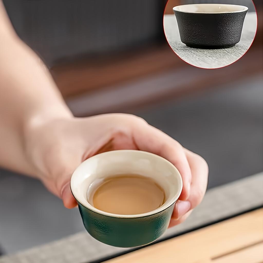 1set Ceramic Black Kung Fu Tea Set Portable Travel Tea Set Office And Living Room Tea Gift Box Set Household Tea Pot And Cup Tea Brewing Set Suitable