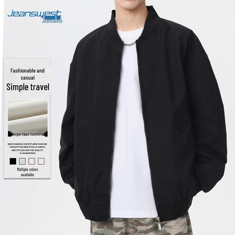 

JEANSWEST Unisex Casual Baseball Jacket XL