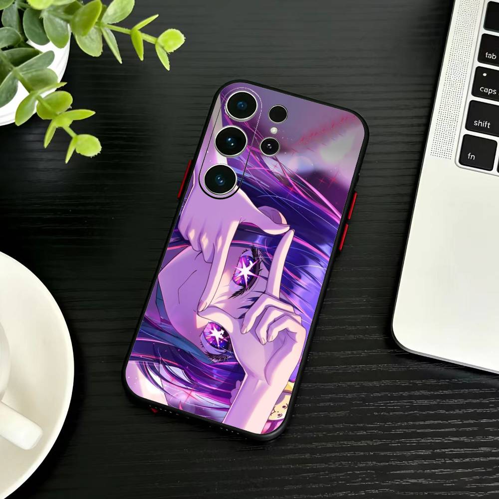 Oshi No Ko A-Anime Cute Phone Case For Samsung S26,S25,S24,S23,S22,S21,S20,S30,Ultra,Plus,Fe,Note,5G Black Cover