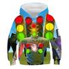 Felpe con Cappuccio Grafica 3D Gioco Divertente Skibidi Toilet Felpe High Street Ragazzi Ragazze Pullover Larghi Streetwear Felpe per Adolescenti