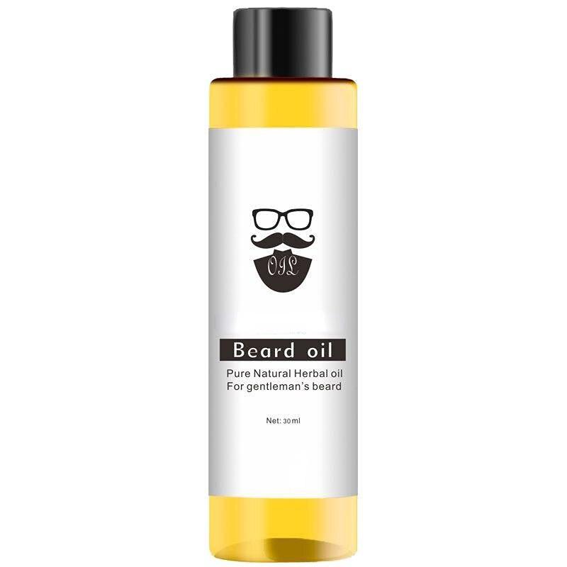 30ml 100% Huile de Barbe biologique produits de perte de cheveux Spray Huile de croissance de Barbe hommes Barbe grandir Huile essentielle Barba Huile Barbe