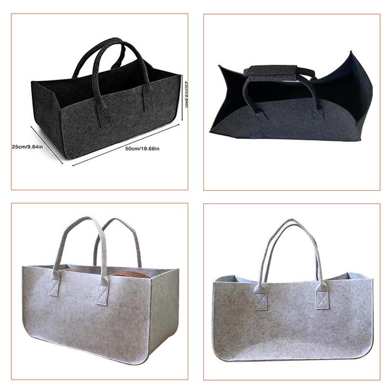 Versatile Large Felt Tote Bag - Commuting, Crossbody & Single Shoulder Styles