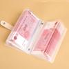 A6 Button Notebook for Money Flower Printed Leather Savings Book Cash Budget Ledger  School