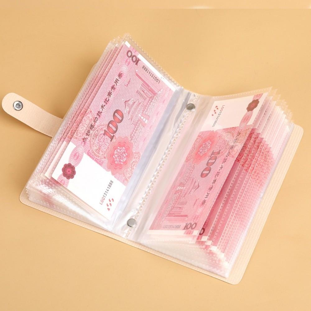 A6 Button Notebook for Money Flower Printed Leather Savings Book Cash Budget Ledger School