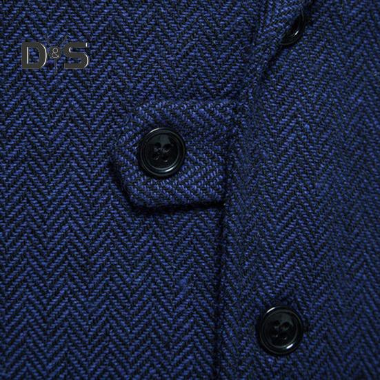 Men Suit Vest Lapel Sleeveless Single Breasted Slim Fit Waistcoat with Flap Pockets Solid Color Formal Business Vest Coat