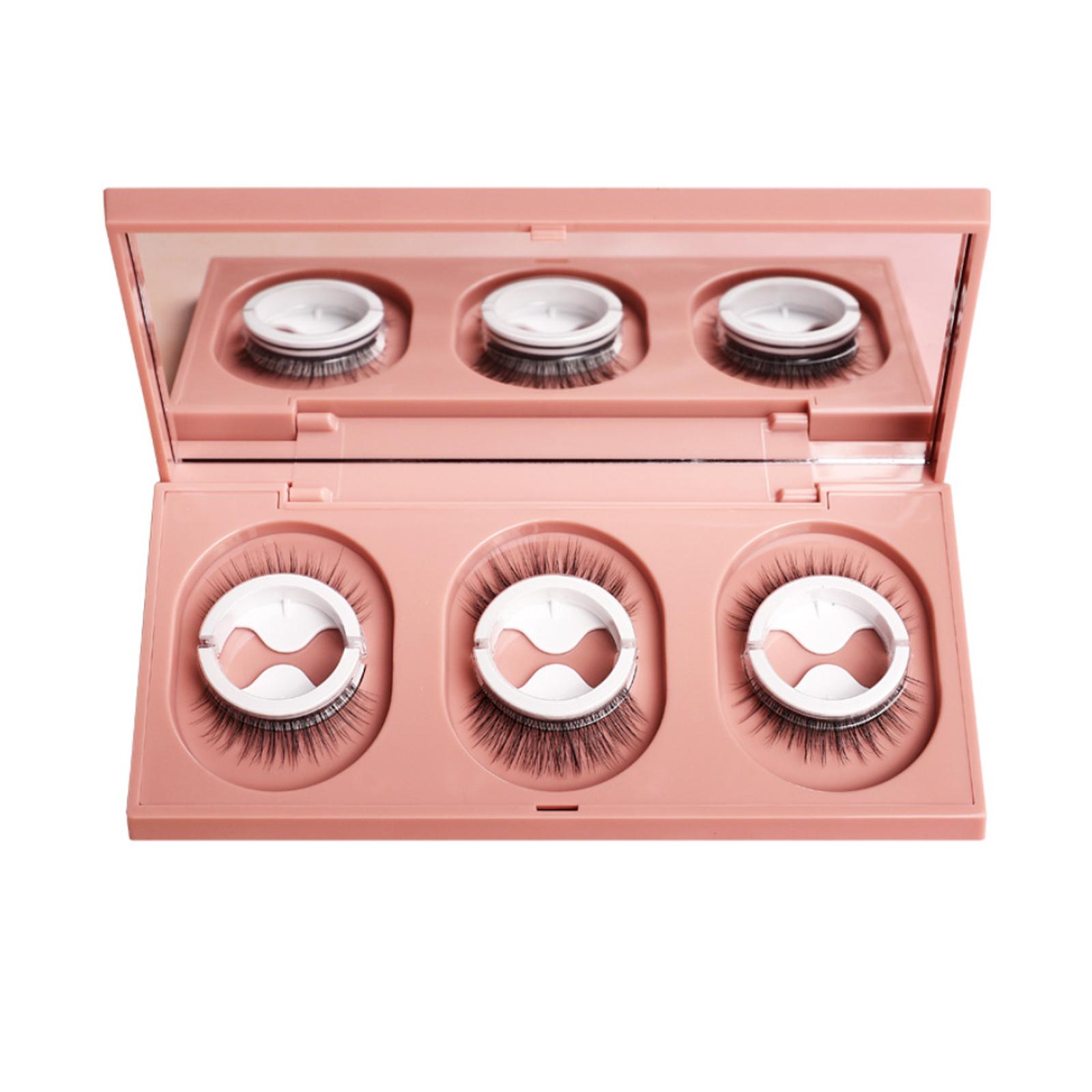 

3 пары самоклеящихся накладных ресниц, естественные ресницы, многоразовые накладные ресницы с запасными WH-3