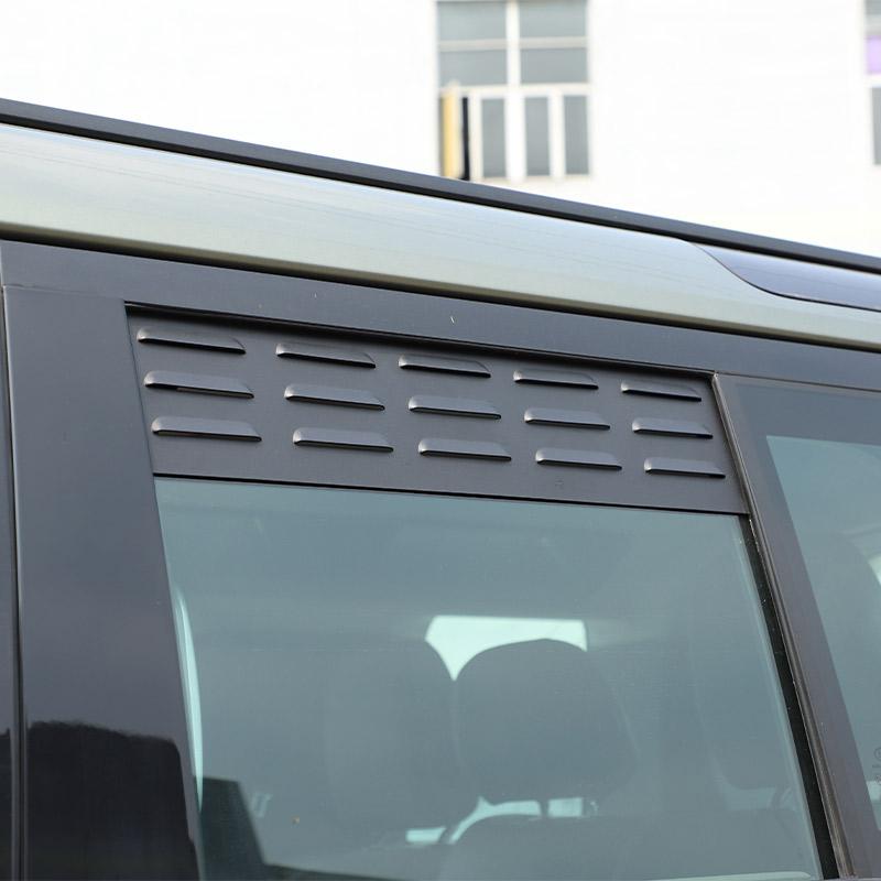 For Land Rover Defender 110 2020-2026 Aluminum Alloy Car Rear Side Window Ventilation Panel Decoration Modification Accessories
