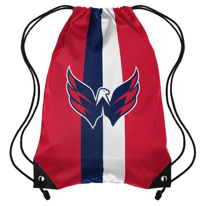 Sac de sport à cordon - FOCO - Team Stripe - 48 cm x 35 cm - 100% Polyester - Washington Capitals