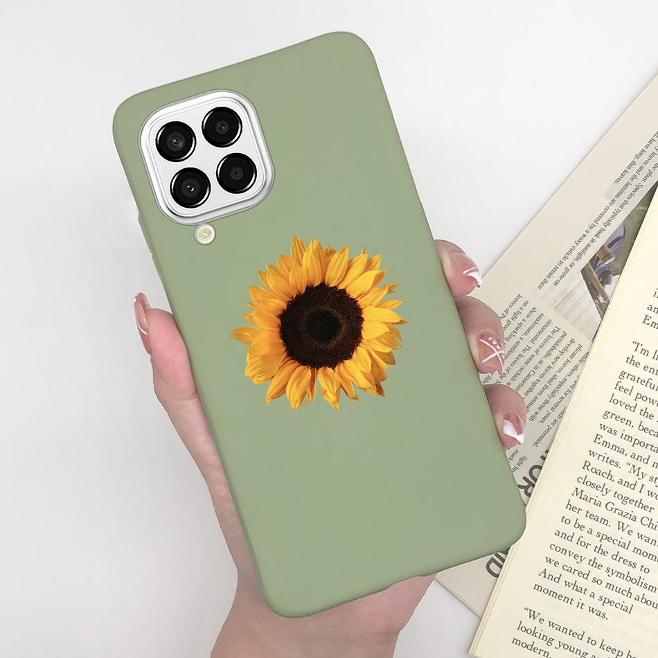 For Samsung Galaxy M33 5G Case Heart Cartoon Silicone Matte Shockproof Phone Cover For SamsungM33 GalaxyM33 M 33 Funda Shell TPU