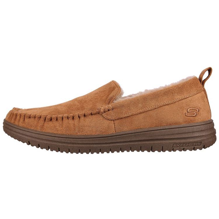 Свободный крой Skechers: Murette-Ghetti Спортивные Повседневные Кроссовки Низкие Мужские Коричневый 204638-TAN 41